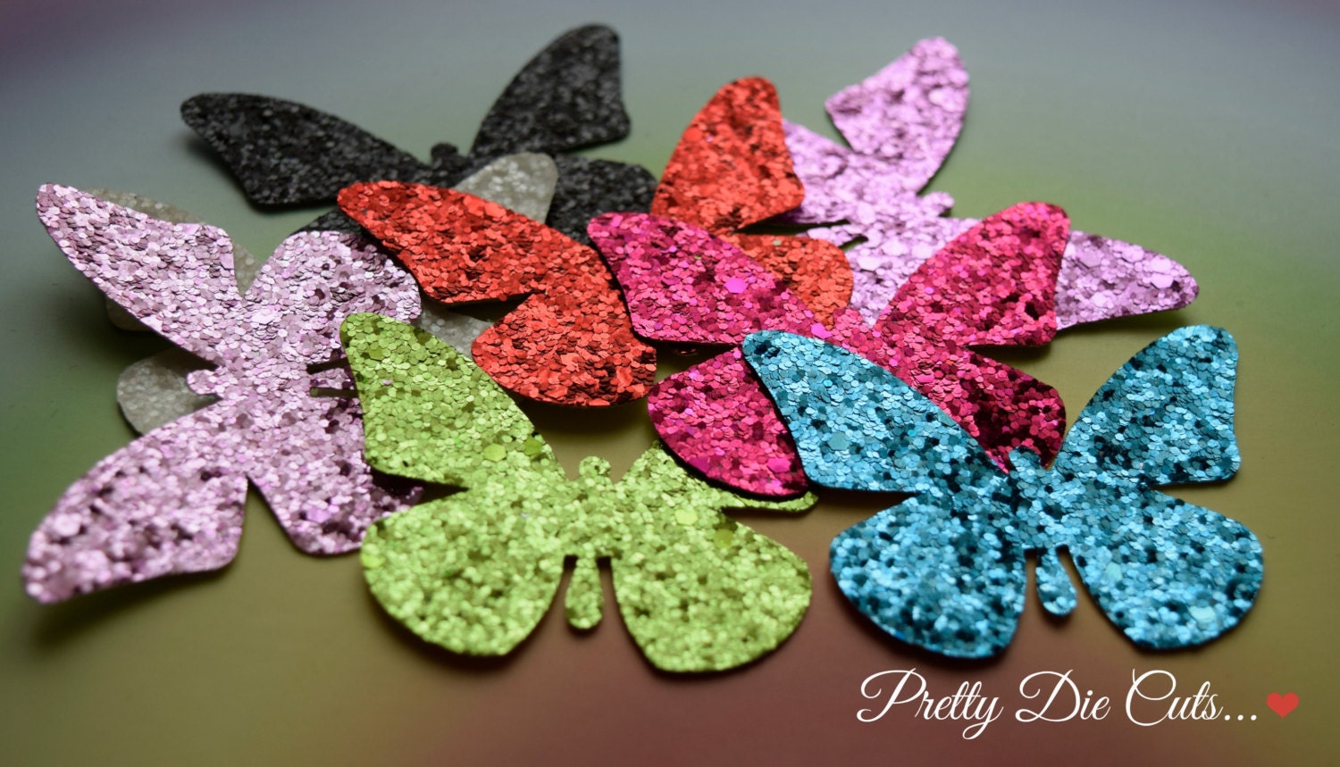 Glitter Fabric Butterflies Sparkle Butterfly Packs Butterfly