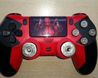 Custom Deadpool Custom PS4 controller
