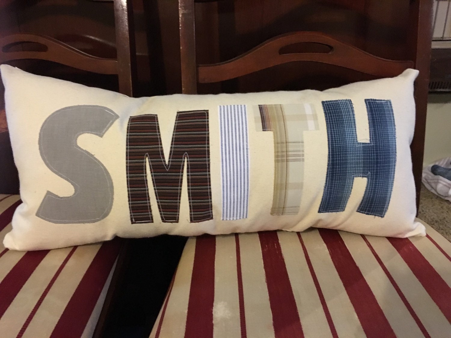 personalized dog name pillow