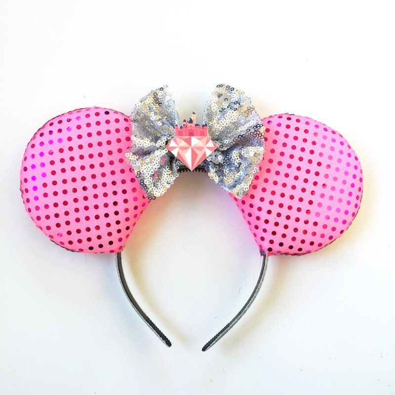 Pink Castle Mickey Ears Disney Castle Ears Pink Mickey Ears