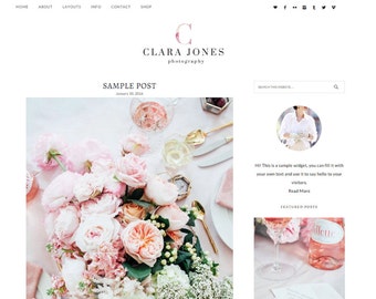 WordPress theme, WordPress template, WordPress theme food, Responsive WordPress Theme, WordPress Feminine Theme, Genesis child theme, Blog
