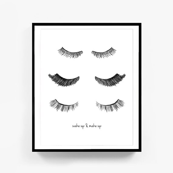 Eye Lash Print Minimalist Poster Fashion Print Wall Decor