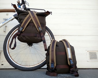 leather bike backpack