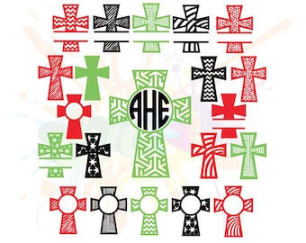 Christian SVG Files for Cutting Cricut Cross Designs - SVG Files for Silhouette - Instant Download