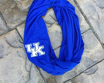 UofK University of Kentucky Infinity Scarf – light weight jersey material