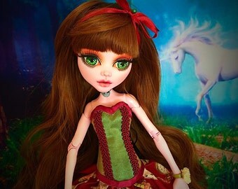OOAK doll "Kayla" 17" Monster high repaint art doll bjd