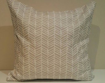 Cushion Cover - Grey Herringbone