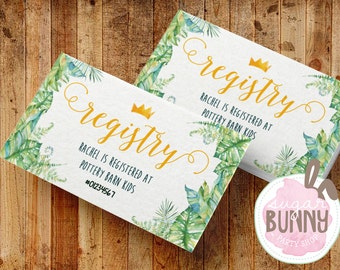 Where the Wild Things Are Baby Shower Registry Card, Matching Card Insert, DIGITAL