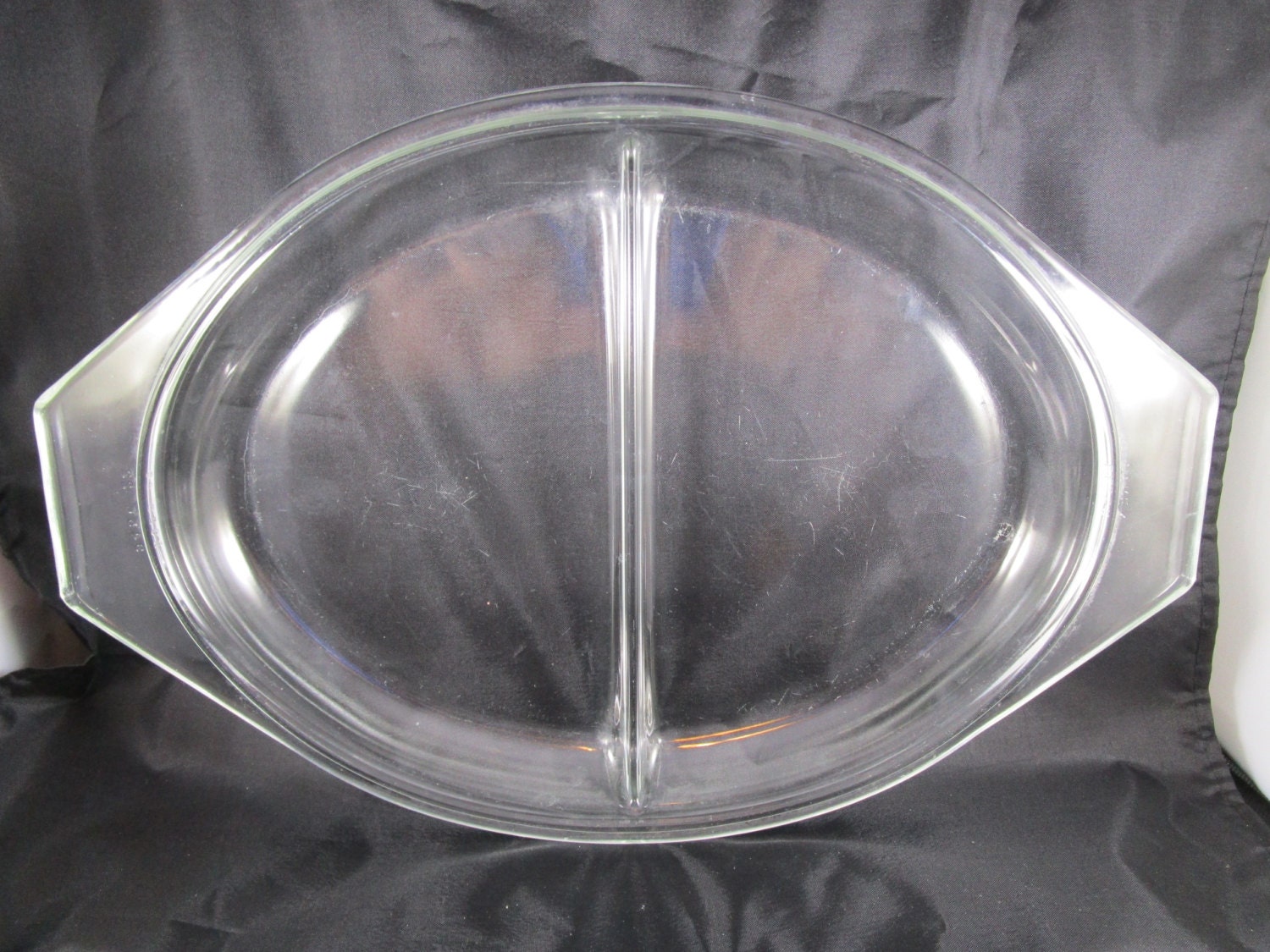 Pyrex Oval Lid Replacement Lid Side handle Clear