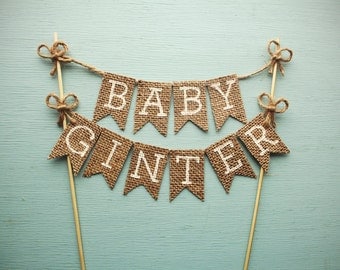 Burlap Cake Topper Burlap Cake Topper