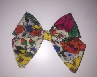 Sailor Bow Clip - Limone Blue main image 0