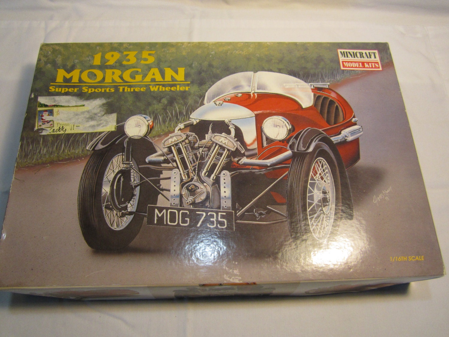 1935 Morgan Plastic Model Car Kit 1/16th Scale Level 3