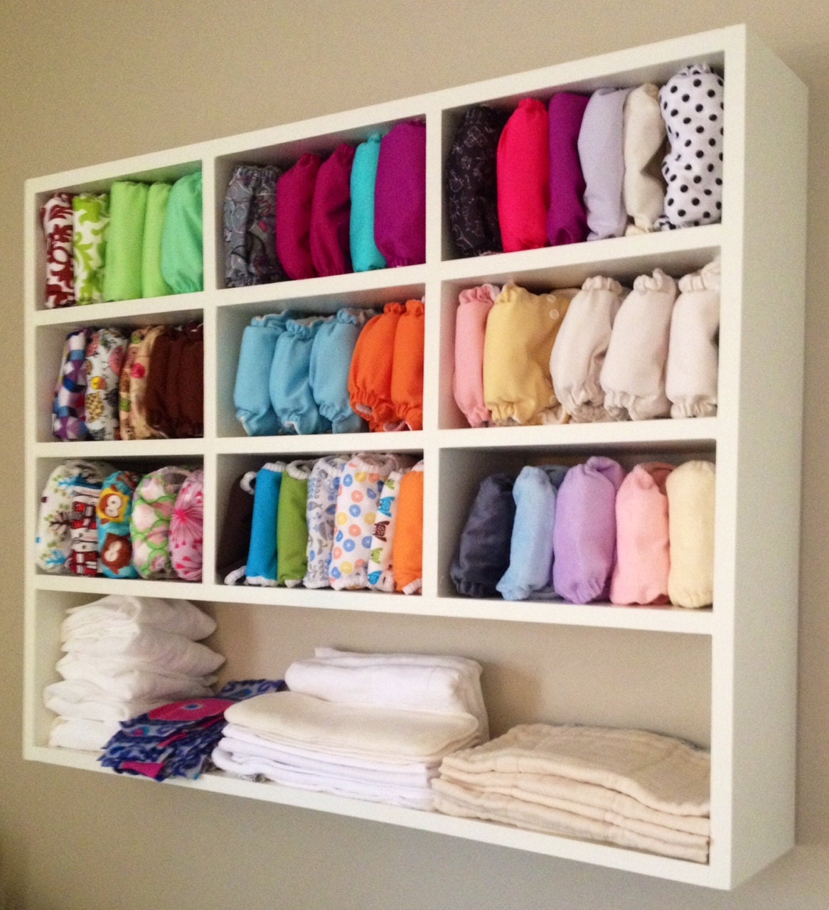 Cloth Diaper Storage Unit by SawdustAndFlannel on Etsy