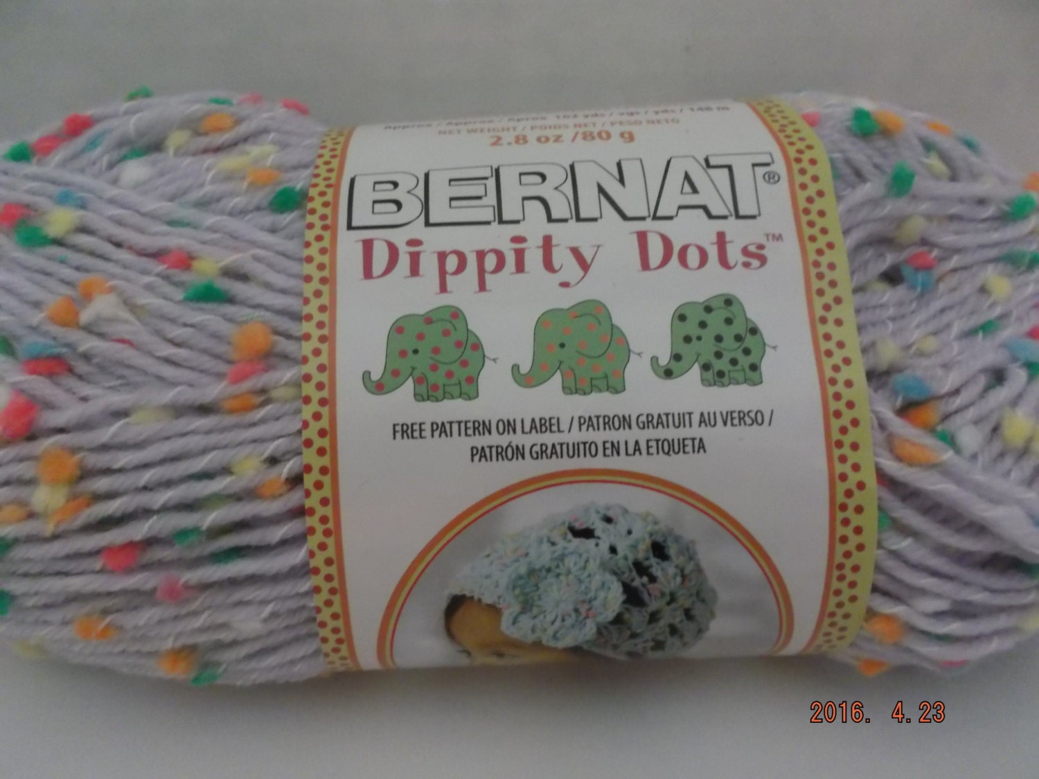 blanket cosmos little baby yarn bernat # Bernat Colour ~ Grams Dots Dippity ~ 80 ~ Lavender 162