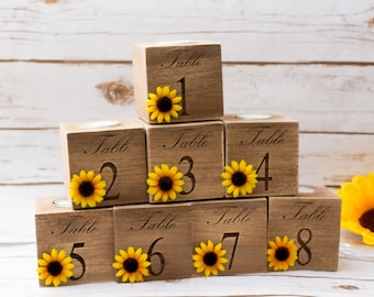 table numbers wedding Sunflower Wedding Centerpieces table Number Holders Table Number Holder Wedding Candle holder for Wedding Party Decor