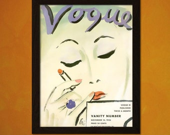 Vintage vogue cover | Etsy