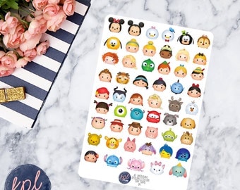 Disney Tsum Tsums Planner Stickers. Set of 53. Perfect for Erin Condren Life Planners! 114