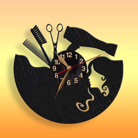 Beauty Salon Hair Salon Clock Black Wall Clock 12 inch30