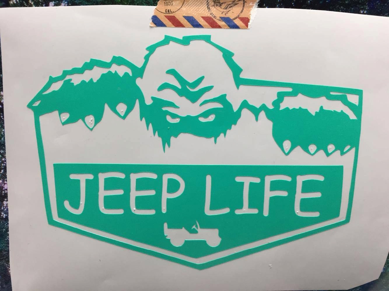 Yeti Jeep Life Decal Sticker Bigfoot Sasquatch Willy