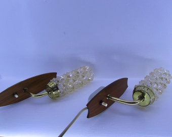 Danish Astoria Teak Wall Lights-Sconces 1960's Vintage