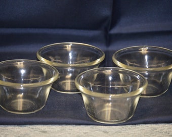 Pyrex Ramekin French Custard Cups Set of 4 - Vintage Item #3114