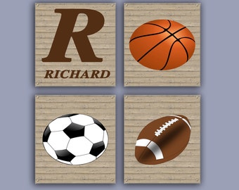 Sports Wall Art boys sports decor | etsy Sports Wall Art boys sports decor | etsy
