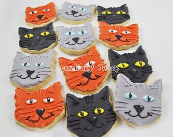 Cat sugar cookies | Etsy