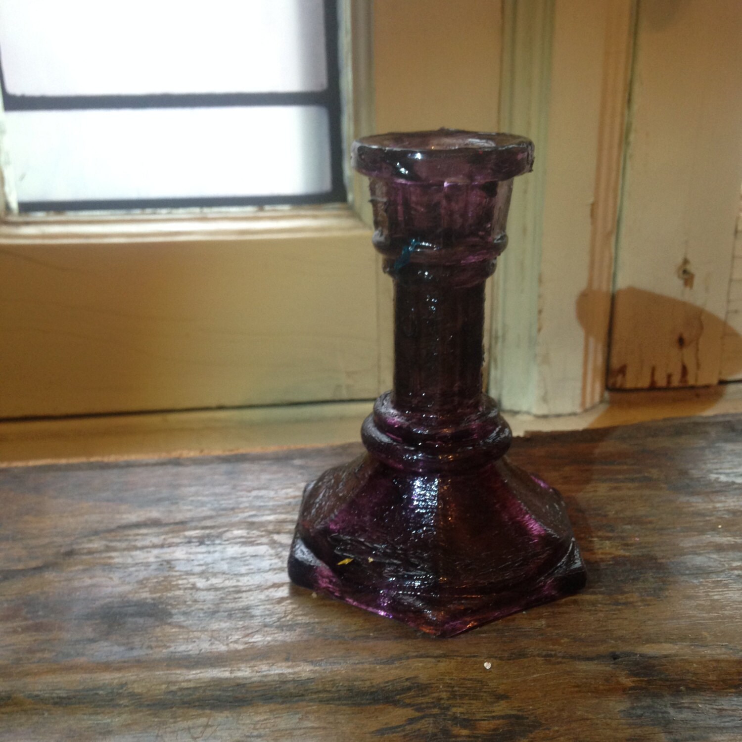 Purple Candlestick by on Etsy