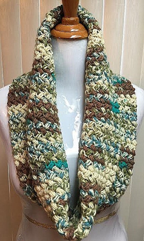 Crochet Cowl Crochet Scarf Crochet Cowl Scarf by CozyNCuteCrochet