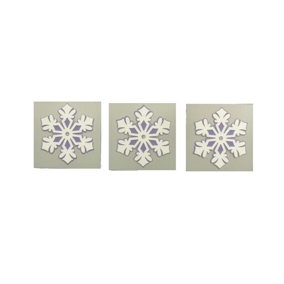 items similar to snowflake mini note cards silver purple items similar to snowflake mini note cards silver purple