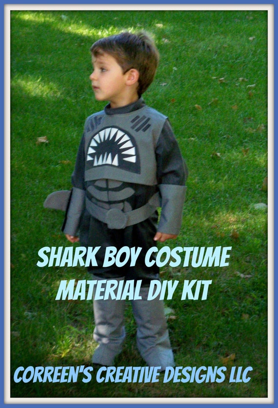 Sharkboy Costume Shark Boy Sewing Costume Kit DIY Costume