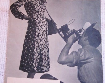 30s Catalog Paper Vintage Clothing Vogue 1937 Women's Fashion First Clothing Livingston Bros. Emphemera