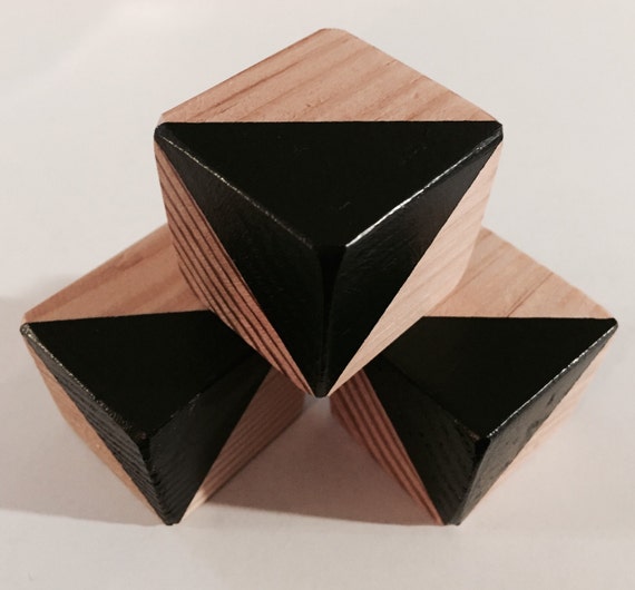 Items similar to Geometric custom wood blocks on Etsy