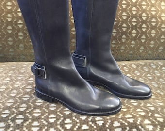 Ralph Lauren Black Leather Boots 9 1/2B