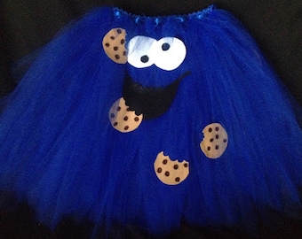 Cookie Monster Tutu costume with matching headband