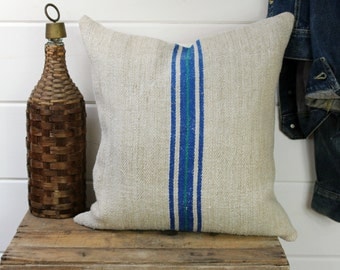 European Grain Sack Pillow Cover