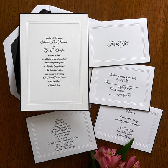 Raised Print Invitations 8