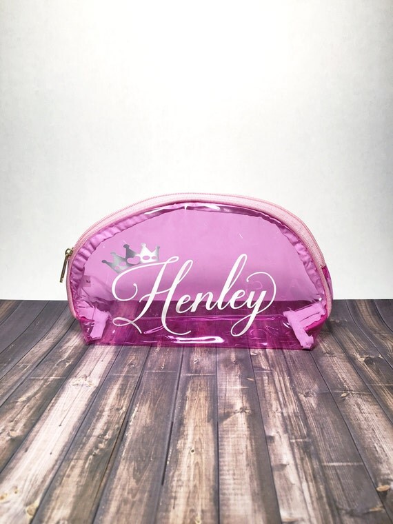 Custom Makeup Bag Pink personalized makeup bag princess