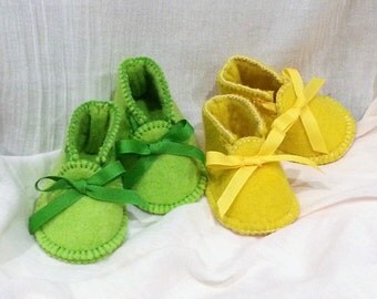 Felt Baby Booties-Alpaca Felt Baby Booties-Alpaca Baby Booties-Baby Booties-Handmade Baby Booties-Felted Alpaca Booties-HeartFelt Criations