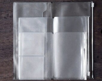 Travelers PVC Pouch and Card Holder for Midori Travelers Notebook - PJ001