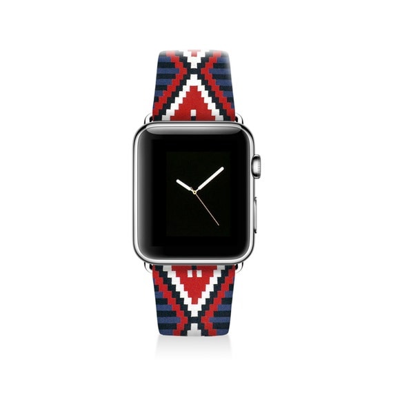 Aztec Apple watch band women Apple watch strap red by