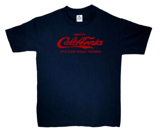 Coke Red Letters Font Enjoy California Coca Cola By Califtees