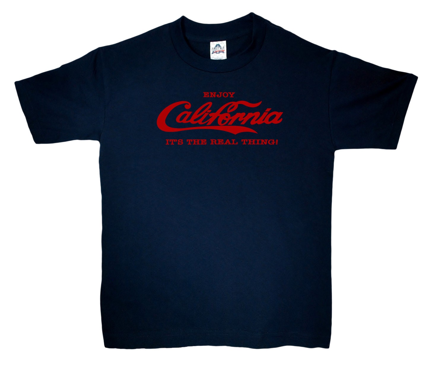 Coke Red Letters Font Enjoy California Coca-Cola by Califtees