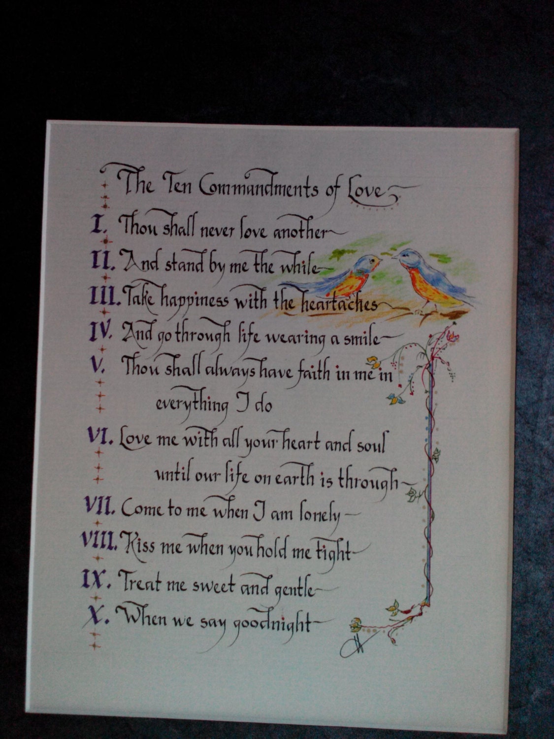 The Ten Commandments Of Love