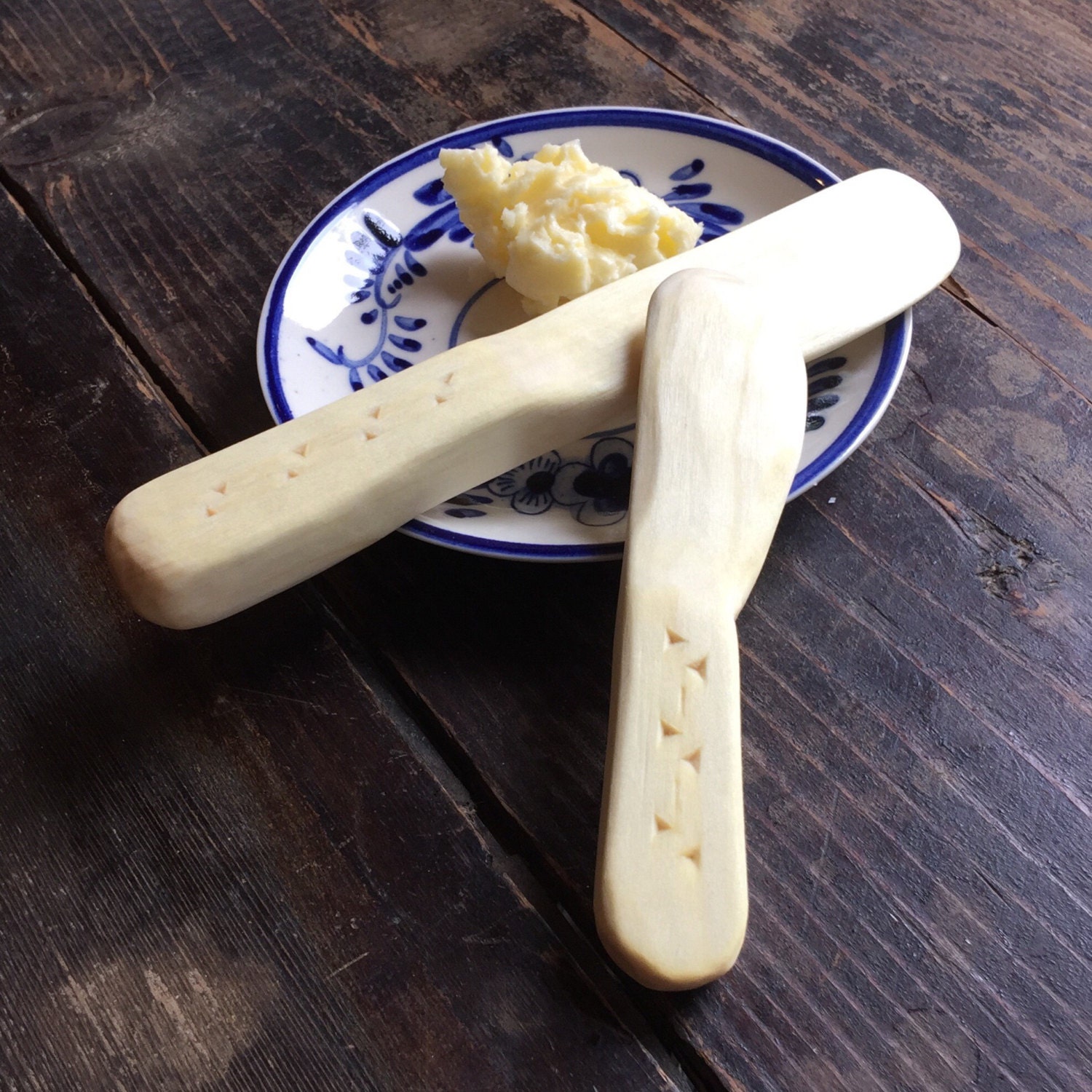 Poplar Butter Spreader Set Swedish Spreader Hand Carved