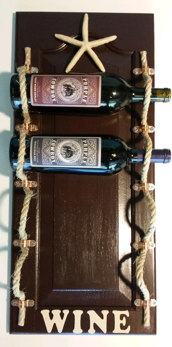 Wine Rack Four Bottle Wine Rack Door Wine by MyPuraVida