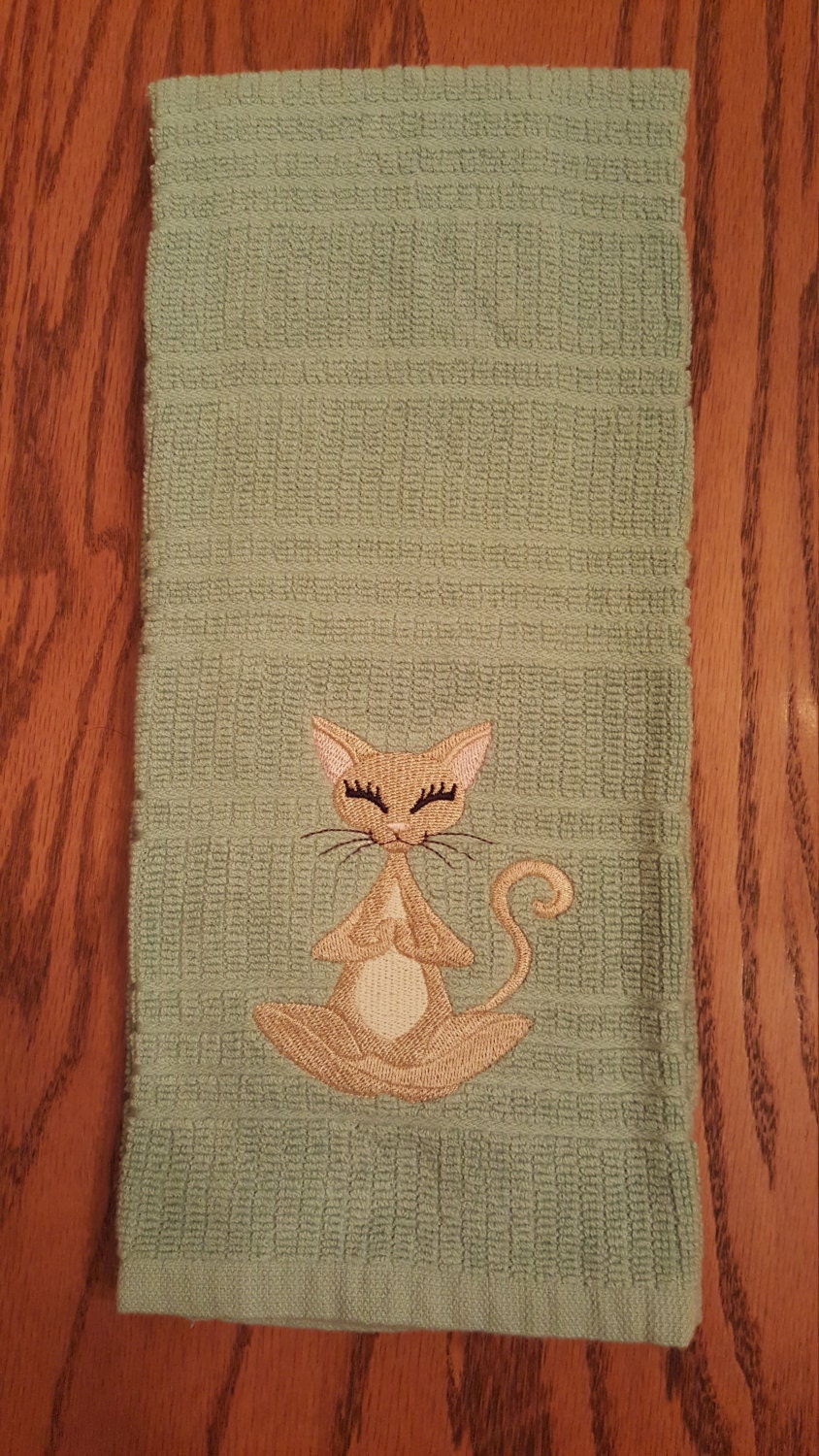 Kitchen Towel Yoga Cat