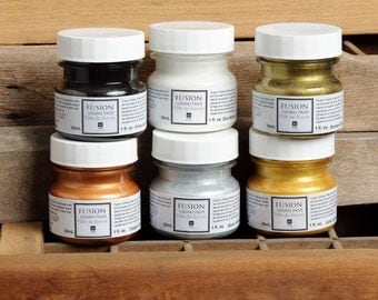 Gilding Paste by Fusion Mineral Paint, No VOC and Eco Friendly Furniture Paint - - 6 Colors- 50 mL