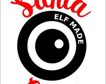 Commercial use svg-Santa Cam- SVG, dxf, pdf Cuttable file-Santa Camera, Christmas, ornament, Elf -Studio 3-Elf made- Printable- PDF- DIY-