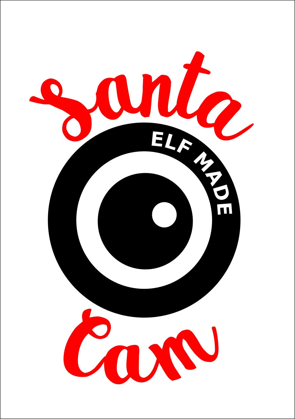 Commercial use svg-Santa Cam SVG dxf pdf Cuttable